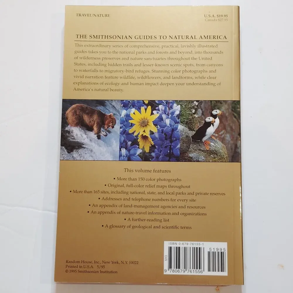 Smithsonian Guides Natural America Pacific Hawaii & Alaska Softcover - LN 1995